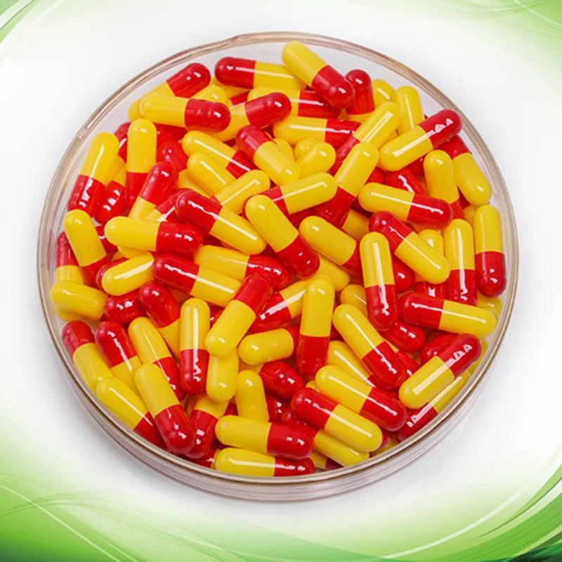 1000pcs Capsules Separated box All Kinds Of Colored Empty Hard Gelatin Capsules Pill Vcaps Gel Halal Separated Box