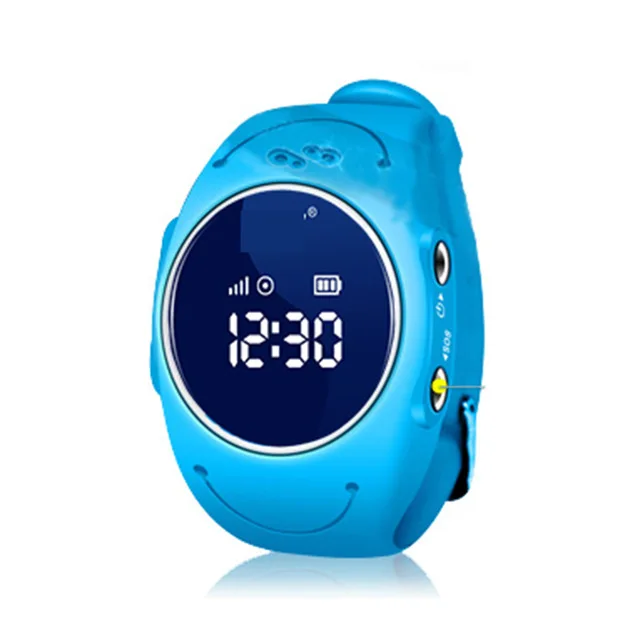 Blue Детские Смарт-часы с gps трекером, gps фунтов, 2G, SIM карта, поиск звонков, SOS локатор, умные часы для детей, водонепроницаемые наручные часы Q520S - Цвет: Blue