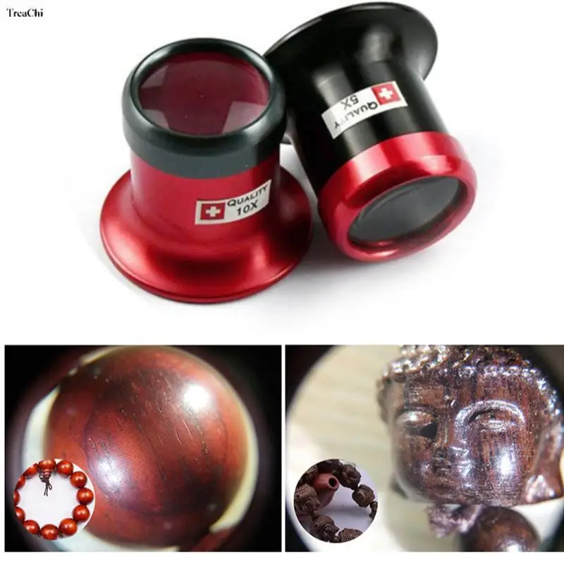 

Watch Repair Loupe Lens Gem Glass Magnifier Jewelry Appraisal Magnifying kits Eye Optical Loop Tool Handheld Lightweight 5X /10X