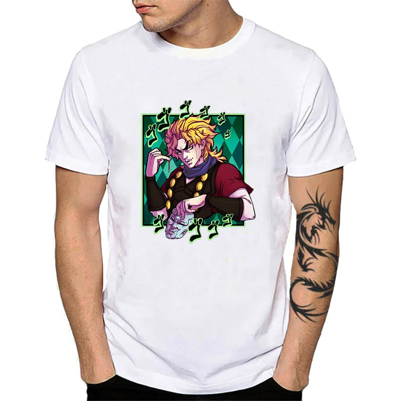 YH04431 JoJo невероятное приключение прикольные футболки Повседневное обувь для косплея; аниме футболка с набивным рисунком Yoshikage Кира Jonathan Joestar уличная одежда YH044 - Цвет: YH04431