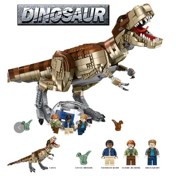 

Jurassic Movie Series Jurassic Park T. rex Escape Capsule 1538Pcs Bricks Model Building Blocks Compatible 75936 Jurassic World