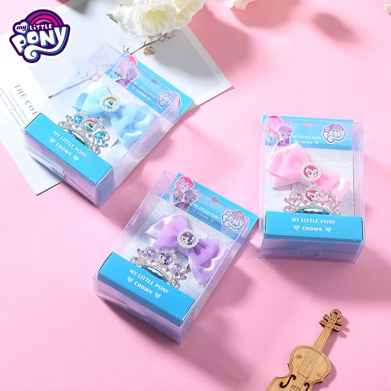 

Genuine Hasbro My Little Pony Diamond Magic Crown Girls Dolls Accessories Makeup Toys Pretend Play Accessories Kids Hair Clips