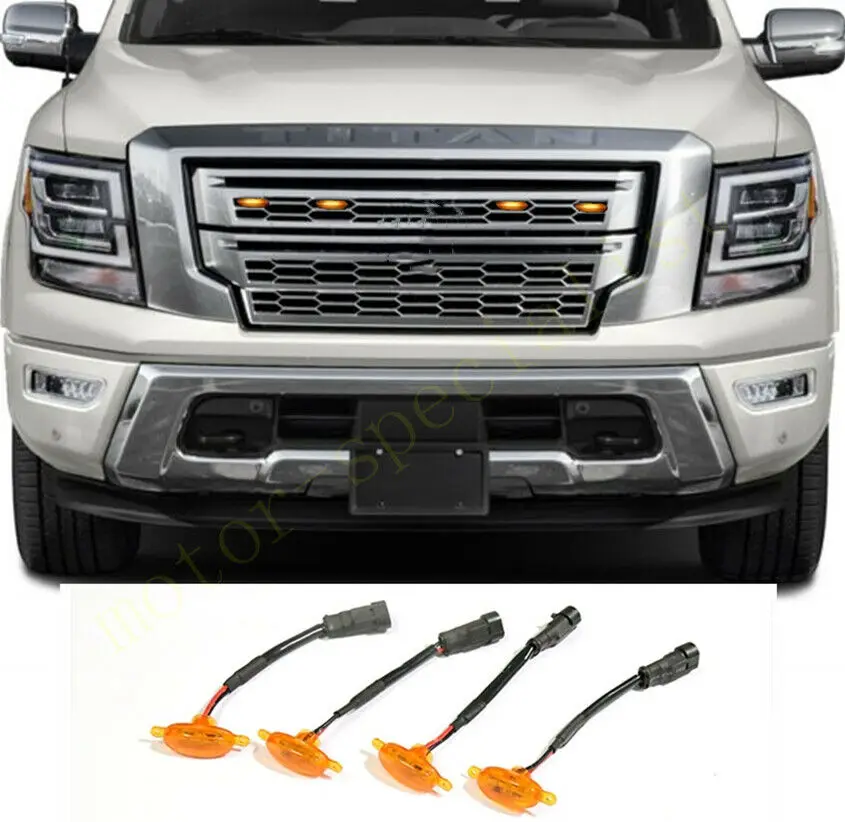 

4 шт., Автомобильные светодиодные лампы для Nissan Titan 2017-2021