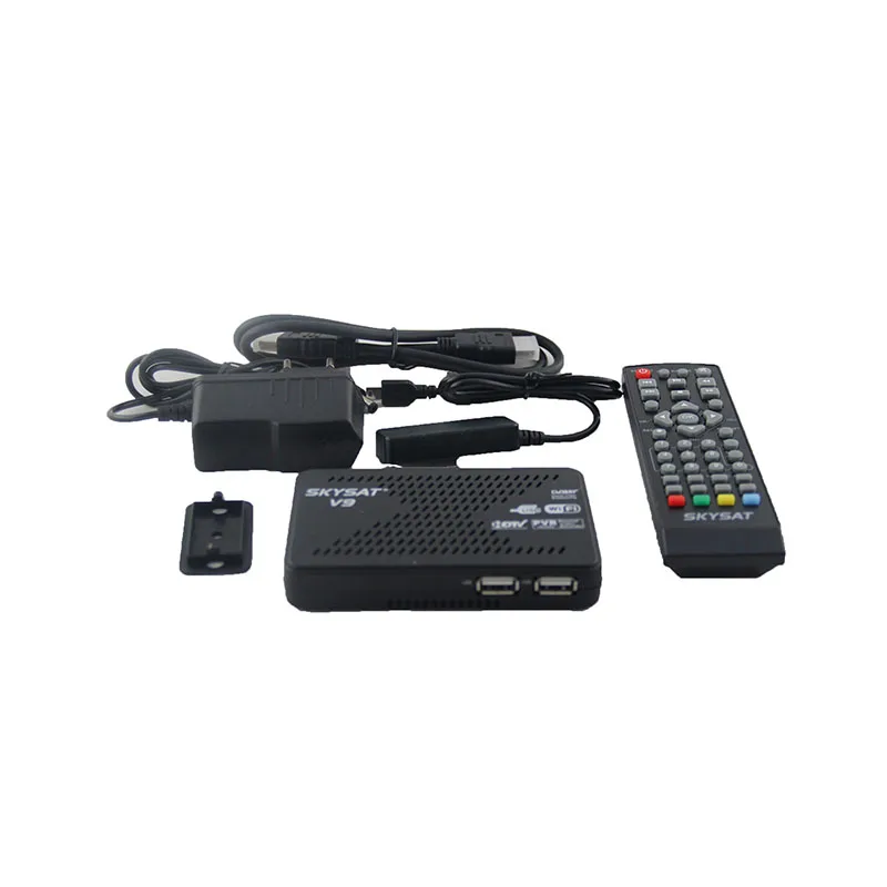 ТВ приставка цифровой спутниковый приемник Android SKYSAT V9 1080P Full HD DVBS2 MPEG4 Смарт