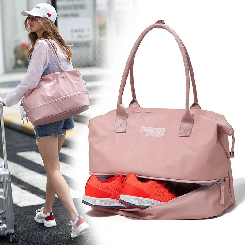 

Carry On Luggage Travel Duffel Bag Bags Nylon Duffle Dry Wet Women Handbag Weekend Portable Men Tote Traveling Bags For Ladies