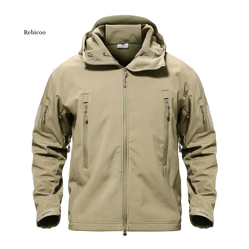 Army Camouflage Airsoft Jacket Men Military Tactical Jacket Winter Waterproof Softshell Jacket Windbreaker Hunt Clothes
