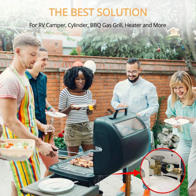 Pol Propán Gázmérő Táblázat Qcc1 Bbq Nyomáspropán Tartály Nyomászteszt Eszköz Pontos Propánmérő - Image 3