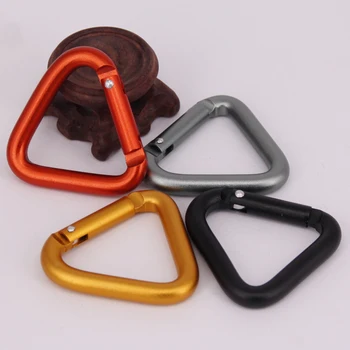 

1pc/3pcs/5pcs Triangle Carabiner Outdoor Camping Hiking Keychain Snap Clip Hook Kettle Buckle Carabiner Accessories