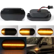 

2pieces Led Dynamic Side Marker Turn Signal Light For Volkswagen VW Bora Golf 3 4 Passat 3BG Polo SB6 SEAT Ibiza Leon Skoda Ford