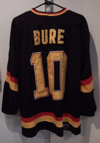 Ванкувер CANUCKS#10 Павел Буре Ретро Возврат хоккейная Джерси Вышивка сшитая Настроить любое количество и имя