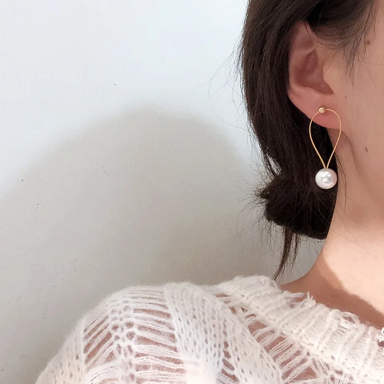 AOMU модные классические Необычные матовые серьги кольца в виде капель из