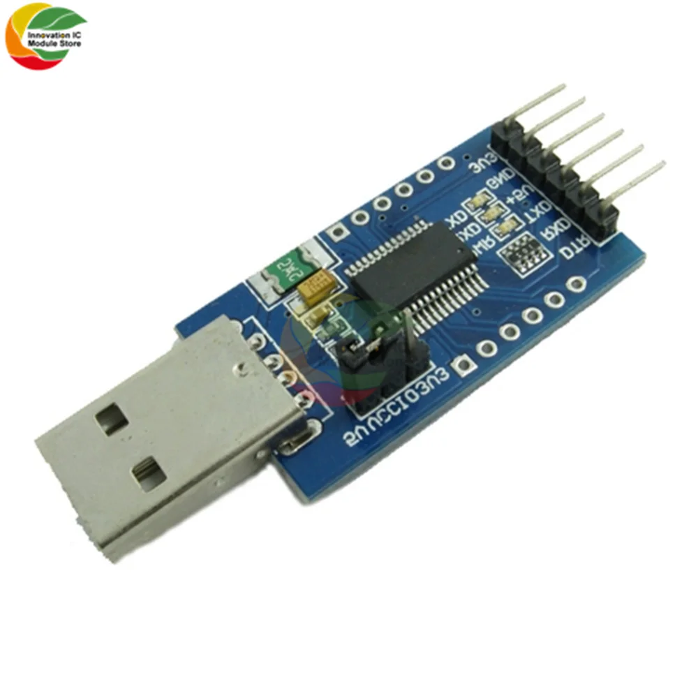 5V 3.3V FT232RL USB To Serial 232 Adapter Download Cable Module For Arduino FT232 Over Current Protect 500MA Self-restore Fuse |