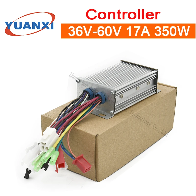 Mute electric car controller 36V/48V/60V 17A 350W Intelligent brushless three mode universal