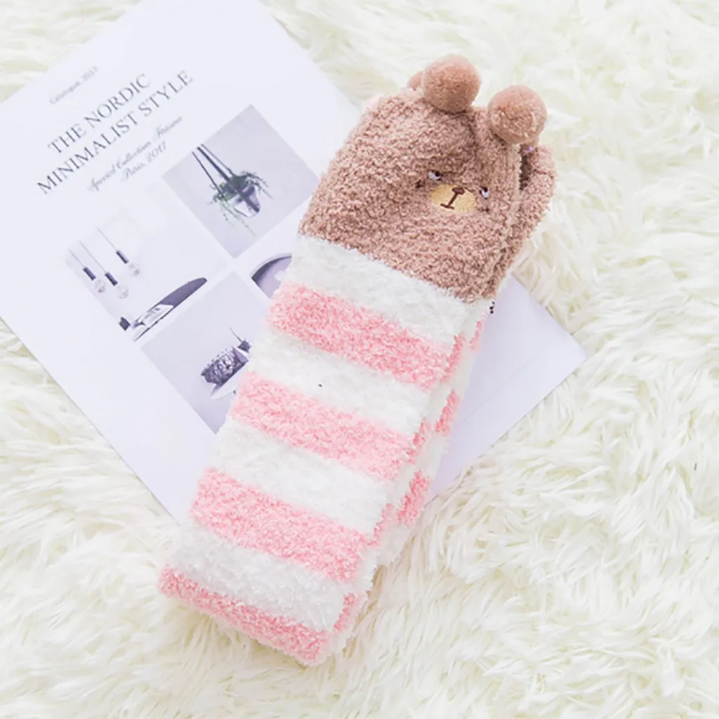 Kawaii/вязаные носки для девочек детские носки с героями мультфильмов детские длинные гольфы Детский Рождественский подарок, Весенние чулки для девочек
