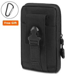 Pacote de cintura tática camuflada, suporte de telefone com fivela d, pequeno de bolso para camping caminhadas, acessório bolsa