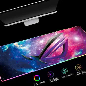 

Large Gaming Mouse Pad Gamer Mousepad RGB XXL Computer Mat LED Backlit Mat Mause Carpet Desk Mat For CSGO Keyboard PC Pad