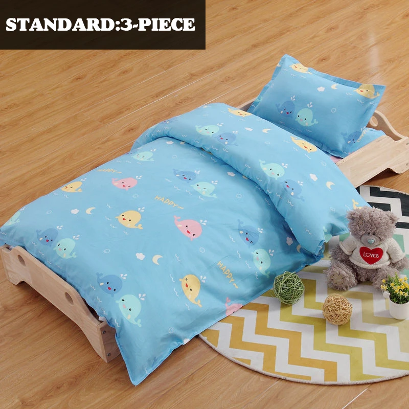Standard-3piece 130*60 Kindergarden Детский Комплект постельного белья 3 6 шт. для новорожденных хлопок удобный простынь пододеяльник подушка матрас для детской кроватки - Цвет: Standard-3piece