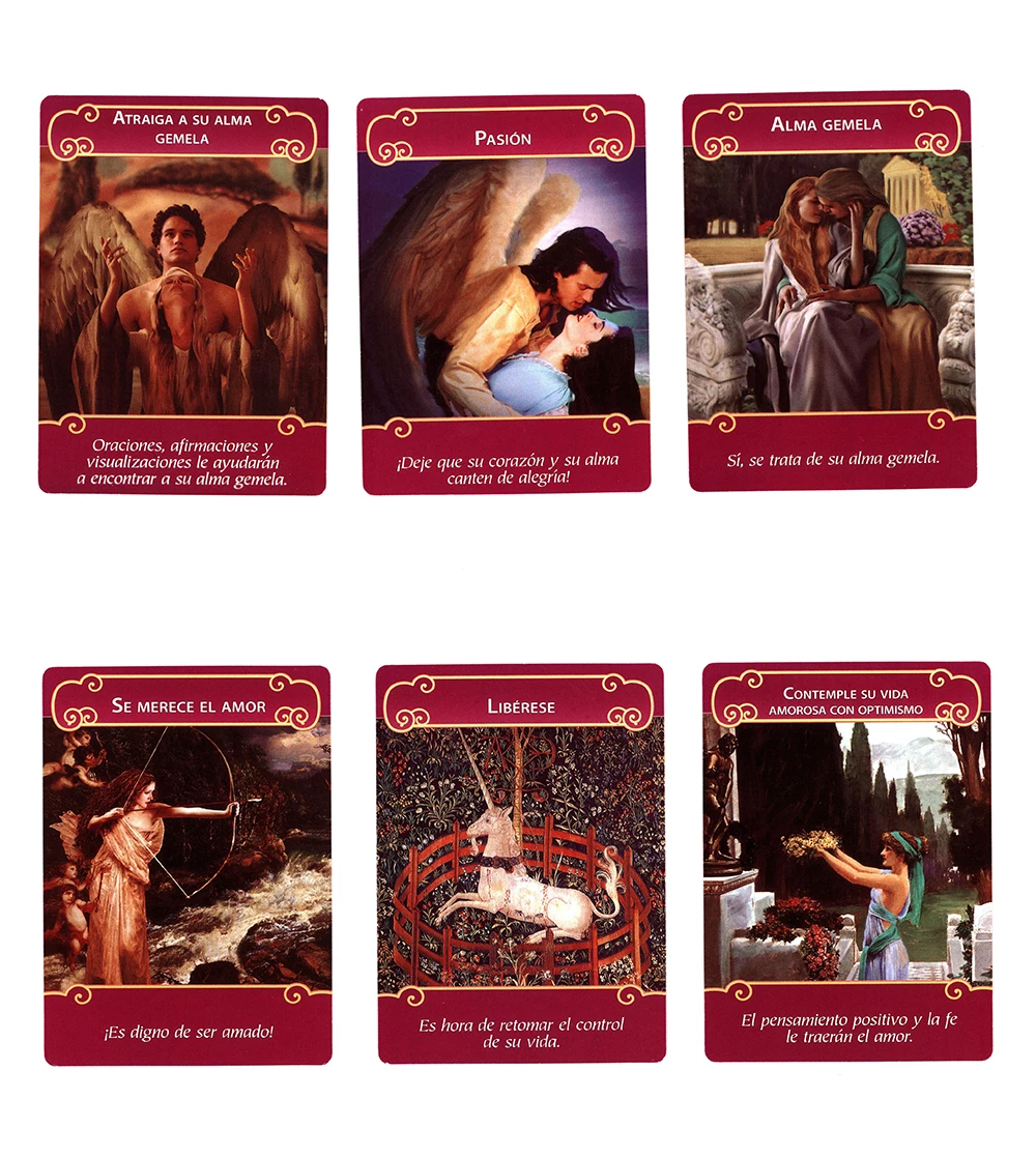 Divinatory Cards Romance Anjos dos Arcanjos e Guia PDF Book Edição  Espanhola Jogos de tabuleiro Tarot Doreen Virtue - AliExpress