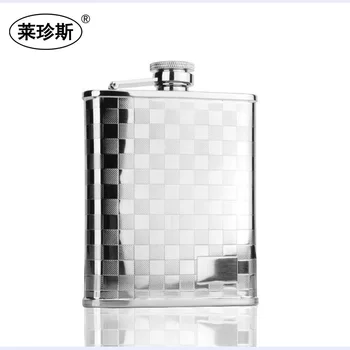 

Lattice Creative 304 Stainless Steel Hip Flask Alcohol Portable Fashion Outdoor Wine Funnel Men Liquor Flagon Hip Flask Q