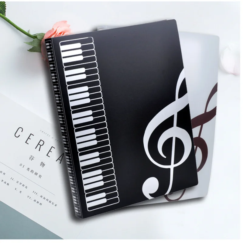 40/80 Pages Multi-layer Music Folder File Plastic Budget Binder Filing Products Documents Bag A4 Piano Book Desk Organizer file bag office folder binder folder