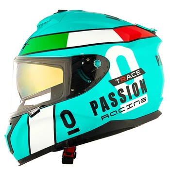 

Casco Moto Full Face Helmet Motorcycle Double Visor Motocross Helmet Casco Modular Motorbike Capacete DOT Certification