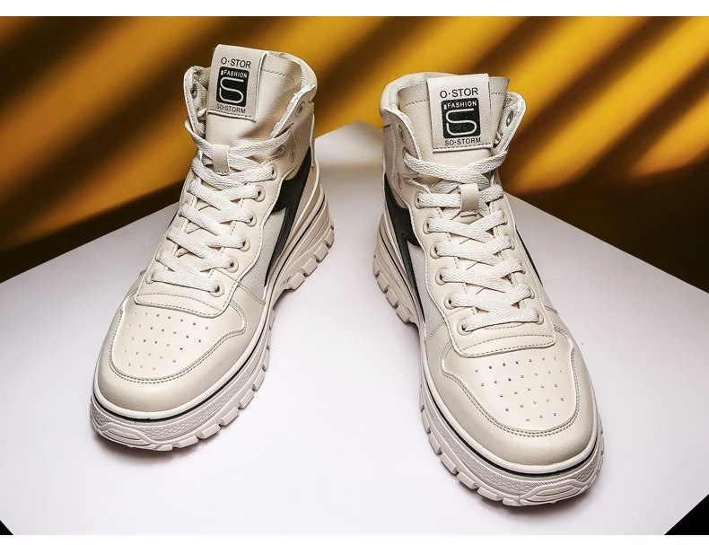 new High Top men vulcanized shoes men Platform Sneakers Male Casual shoes Man Non-slip comfortable board Shoes Sapatos Masculino