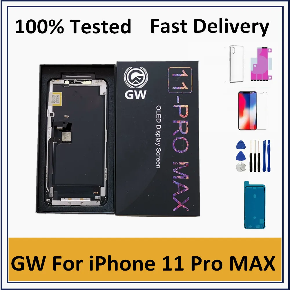 

6.5" OLED Pantalla For iPhone 11 Pro MAX Display Screen Touch Digitizer Assembly For iPhone 11 Pro LCD Replacement With 3D Touch