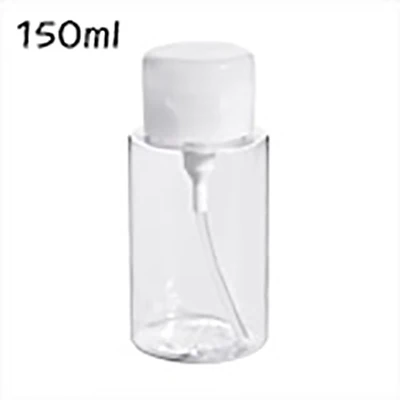 100/150/200ml Shampoo Lotion Storage Bottle Transparent Toner Container Pressed Jar Travel Business Trip Makeup Sub-bottling - Цвет: 150ml