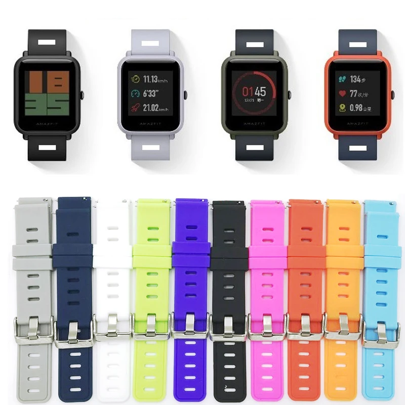 20 мм ремешок для Moto 360 42 мм/Pebble time Round/LG watch Sport/Ticwatch 2/Ticwatch E band Аксессуары спортивный