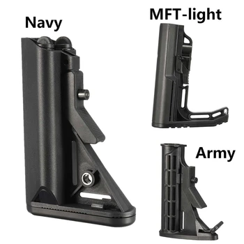 

Black MFT-light / Army / Navy Nylon Buttstock for Gel Ball Sandblasting Guns Toys Replacement Accessories for JinMing 8th M4A1