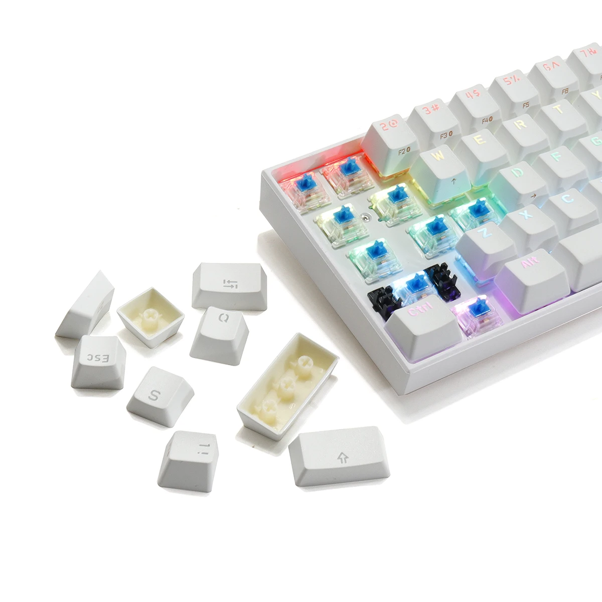 Anne Pro2 Мини Портативная 60% механическая клавиатура Беспроводная Bluetooth съемный кабель красный синий коричневый переключатель игровая клавиатура