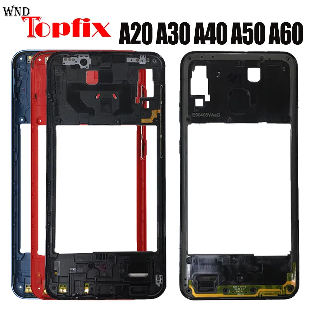 Для Samsung Galaxy A20 A30 A40 A50 A60 средняя рамка A205F A305F A405F A505F A606F пластина Замена | Мобильные