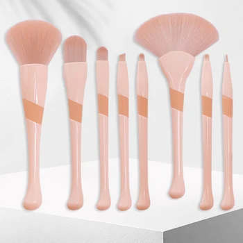 

NEW 8Pcs/set Makeup Brushes Powder Brush Synthetic Makeup Brush Beauty Tools for Blending Foundation Powder Eyeshadow