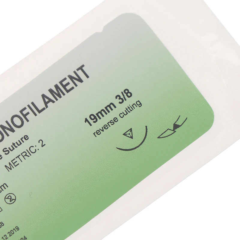 12 Teile/satz Medizinische Nadel Naht Nylon Monofilament Faden Naht Praxis Kit – Detail 5