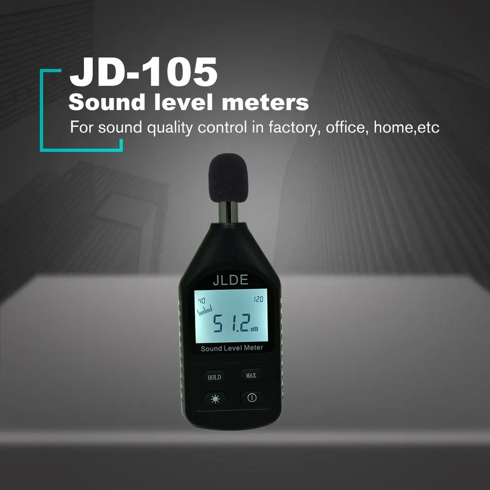 Цифровой измеритель уровня звука децибел измеритель регистратор детектор шума Тестер цифровой звук диагностический инструмент 30dB-130dB