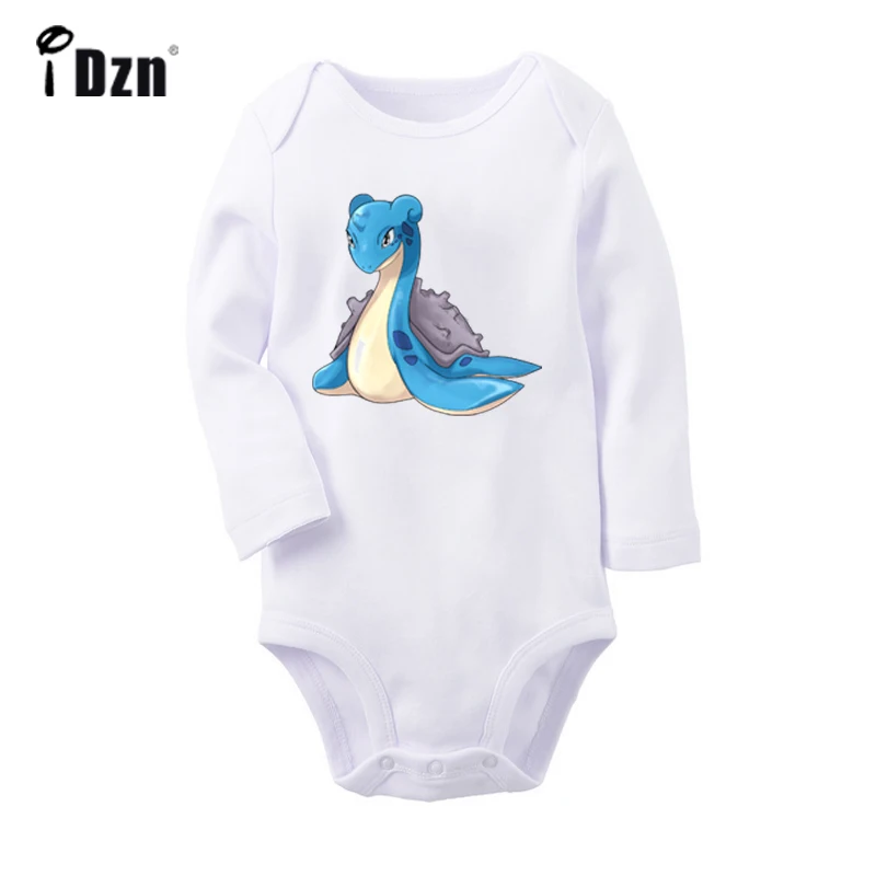 YbBaby973WC Pokemon Dratini Gyarados Lapras Poliwag Staryu/Боди для новорожденных; комбинезон с длинными рукавами для малышей; хлопковая одежда; подарок - Цвет: YbBaby973WC