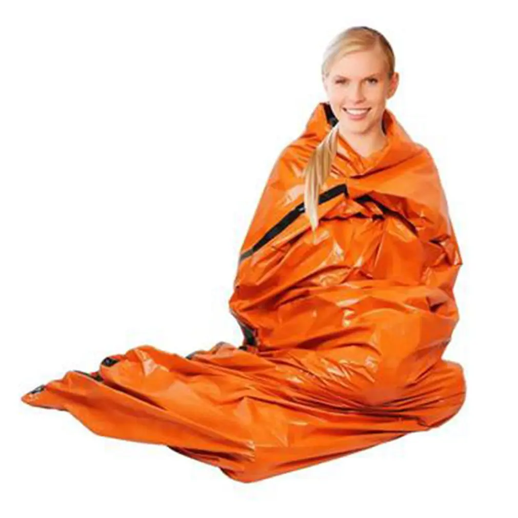 sleeping bag Открытый аварийный одеяло аварийный спальный мешок Pe алюминизированная пленка изоляционный светоотражающий - Цвет: sleeping bag