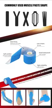 

2020 Waterproof Sweat Muscles Sports Bandage Ports Elastic Roll Adhesive Muscle Bandage Pain Care Tape Knee Elbow Protector