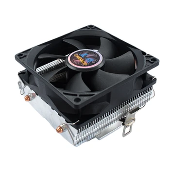 

HOT-LANSHUO 2 Copper Tube Downward Blowing Type 775AMD1155 Desktop Computer Radiator (209 Horizontal Tower 3 Lines Colorful Ligh