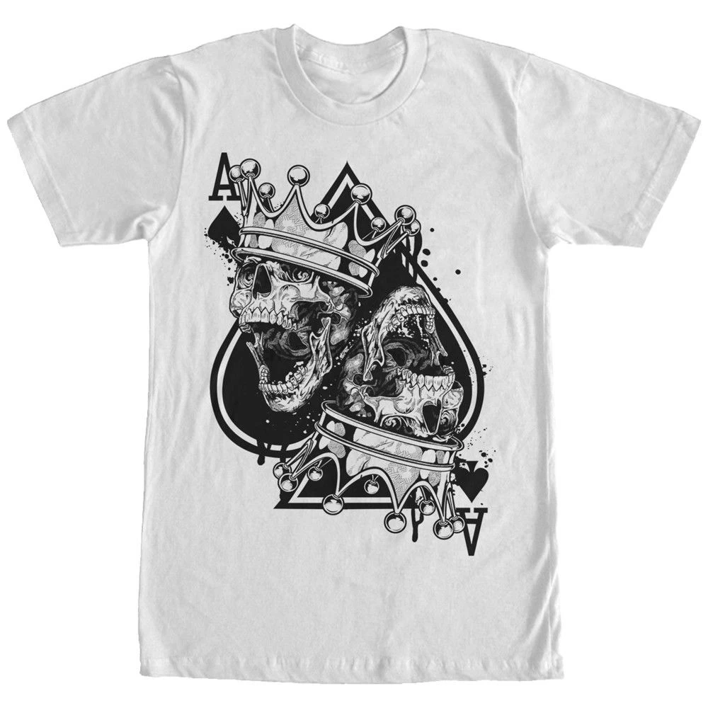 Дизайнерские брендовые модные хлопковые футболки Lost Gods Death Ace of Spades мужские с