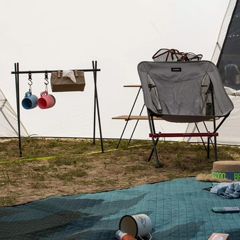 

Camping Cookware Hanging Rack Triangular 8kg Bearing Weight Foldable M/L