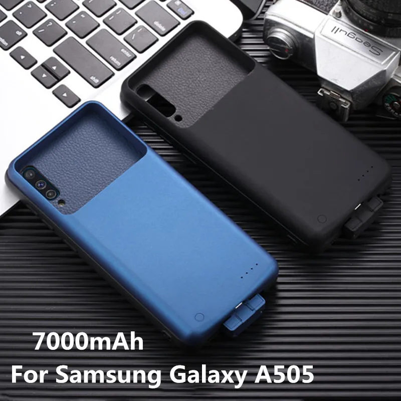 7000mAh Расширенный контейнер для аккумуляторных батарей портативный Банк питания чехол для подзарядки для samsung Galaxy A505 резервный чехол-аккумулятор