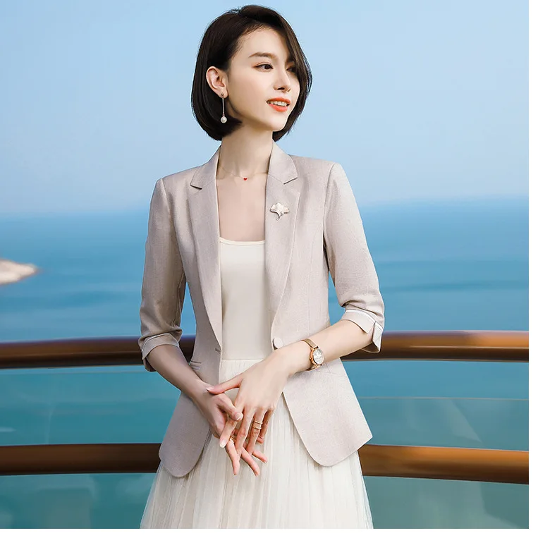 

New Style Casual Suit WOMEN'S Coat Versatile 2020 Spring And Autumn Korean-style Slim Fit Waist Hugging Elegant Suit Fashion Xxn