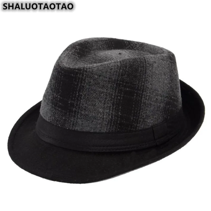 SHALUOTAOTAO, осенне-зимняя мужская шапка, новая шерстяная термо шляпа, модные Панамы, бренды, сомбреро, для отдыха, вечерние, джазовые шапки, Casquette