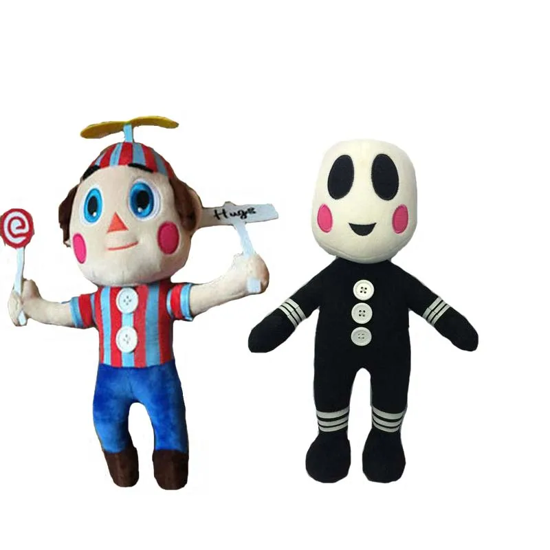 2 шт./компл. 30 см с рисунком персонажей из игры «пять ночей в Фредди» «Five Nights at Freddy's», «пять ночей шар мальчик BB Куклы Мягкие плюшевые куклы - Цвет: Белый