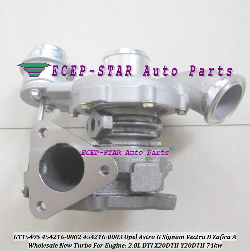 

Turbo GT1549S 454216 454216-5003S 454216-0001 24442214 90570506 860046 93184042 For Opel Vectra Zafira Astra G 2.0L 20HC X20DTH
