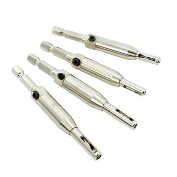 

4pcs Doors Windows Hinge Metal Cutter Drill Bit Hole Saw Electrical Drilling Tools