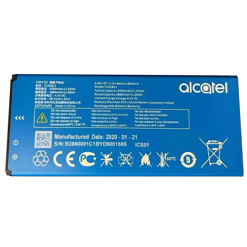 Аккумулятор TLI028c1 3000 мАч для Alcatel TLI028c7 | Мобильные телефоны и аксессуары