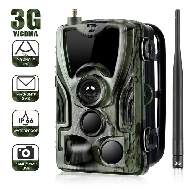 

HC801G 3G MMS Trail Camera 0.3S Trigger Time Wildlife Hunting Cameras Photo Trap 16MP 1080P Outdoor Infrared Surveillance Cams