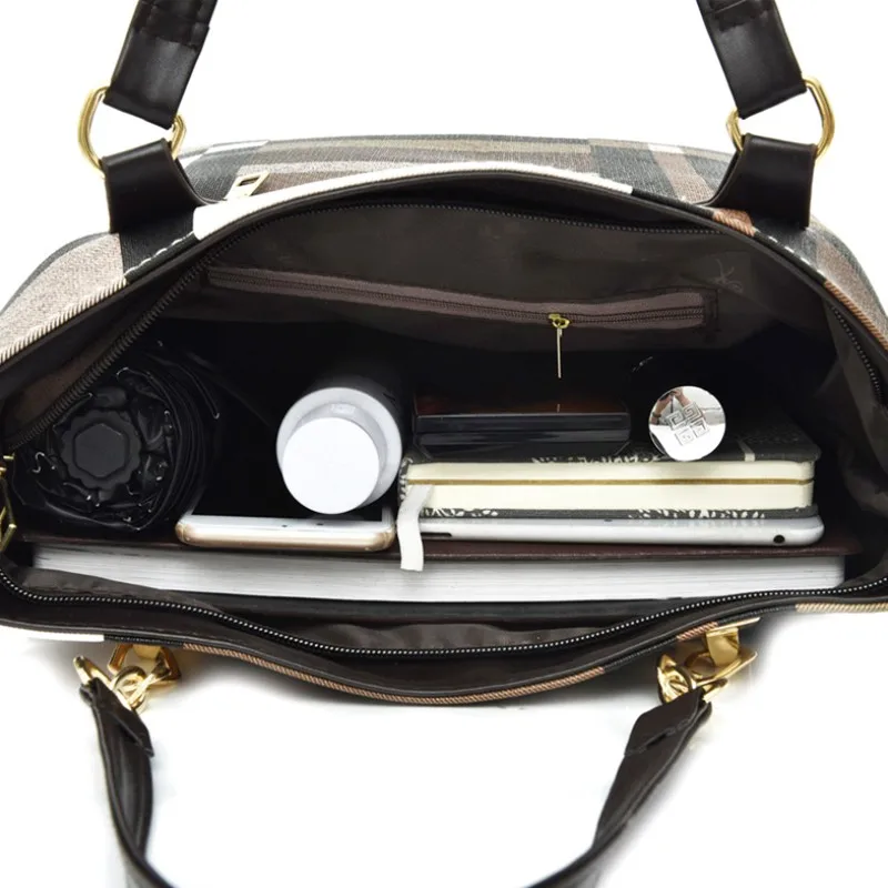 حقيبة جلد نسائية منقوشة اشتري 3 و احصل على 3 مجانا 15